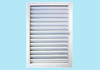 White uPVC Louver Window